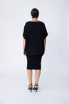 Bamboo Cocoon Top - Black - Tluxe