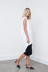 Bamboo Drape Top - White - Tluxe