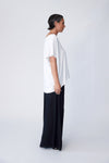 Bamboo Poncho Top - White - Tluxe