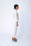 Linen Utility Suit - Bone - Tluxe