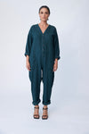 Linen Utility Suit - Deep Forest - Tluxe