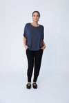 Bamboo Cocoon Top - Charcoal Grey - Tluxe