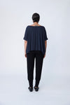 Organic Cotton Folded Sleeve Oversize Top - Tluxe