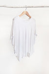 BAMBOO COCOON TOP - WHITE - Tluxe