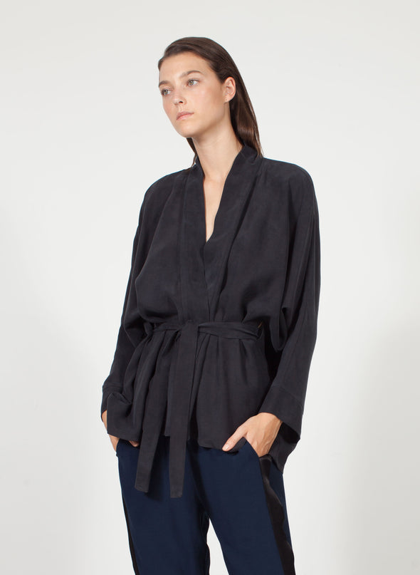 Cupro Zen Kimono Jacket - Tluxe