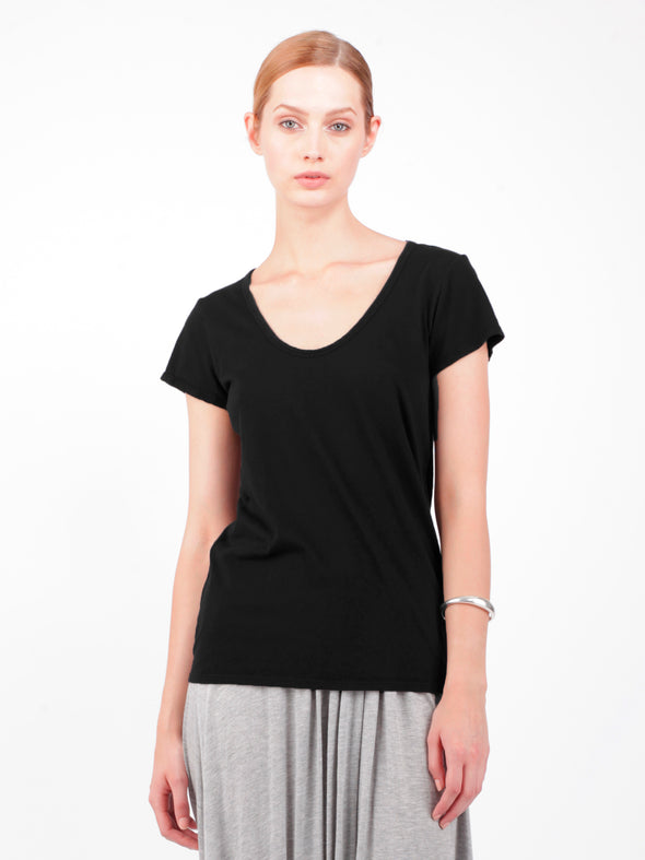 ORGANIC COTTON PERFECT TEE - BLACK - Tluxe | Australian Made Sustainable Clothing