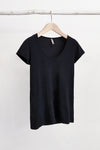 ORGANIC COTTON PERFECT TEE - BLACK - Tluxe