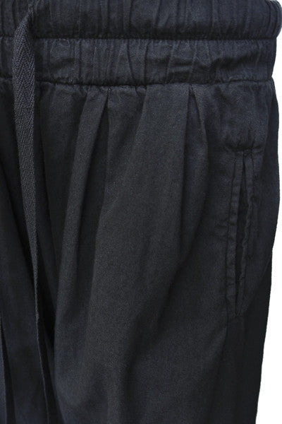ORGANIC COTTON GENUINE HAREEM PANT - BLACK - Tluxe