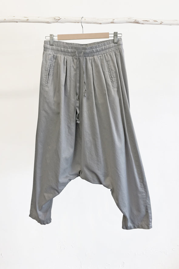 ORGANIC COTTON GENUINE HAREEM PANT - FROST - Tluxe