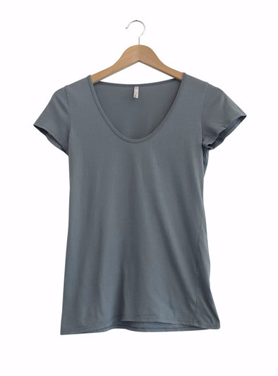 ORGANIC COTTON PERFECT TEE - THYME - Tluxe