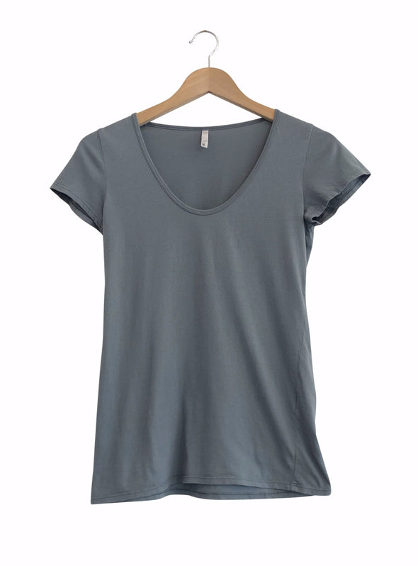 ORGANIC COTTON PERFECT TEE - THYME - Tluxe
