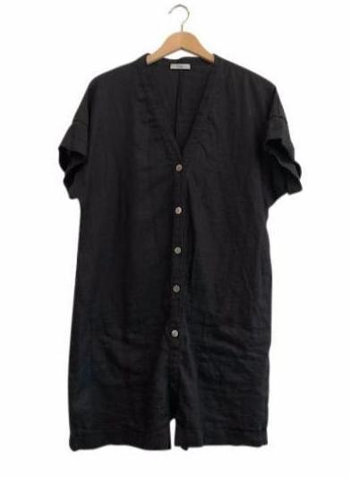 LINEN DUKE SUIT - BLACK - Tluxe