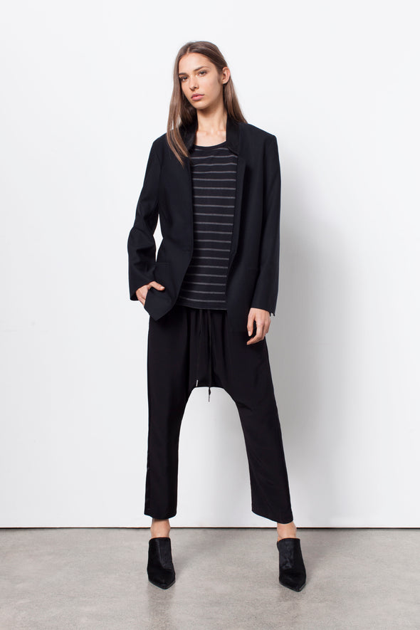 EVERYDAY HAREM PANT - BLACK - Tluxe | Australian Made Sustainable Clothing