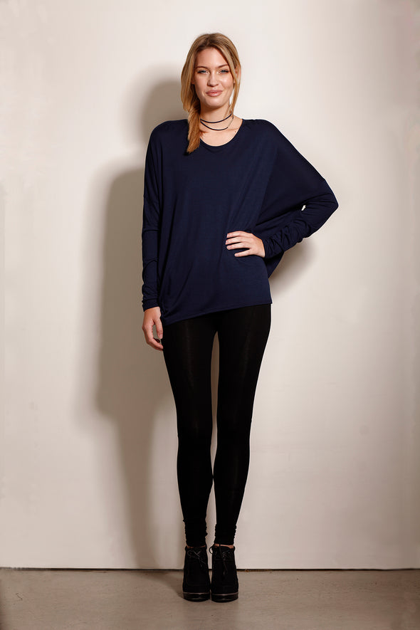 BAMBOO PERFECT LEGGING No.2 -  BLACK - Tluxe | Australian Made Sustainable Clothing