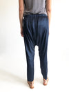 SILK HAREEM PANTS - INDIGO - Tluxe