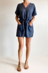 LINEN DUKE SUIT - INDIGO - Tluxe