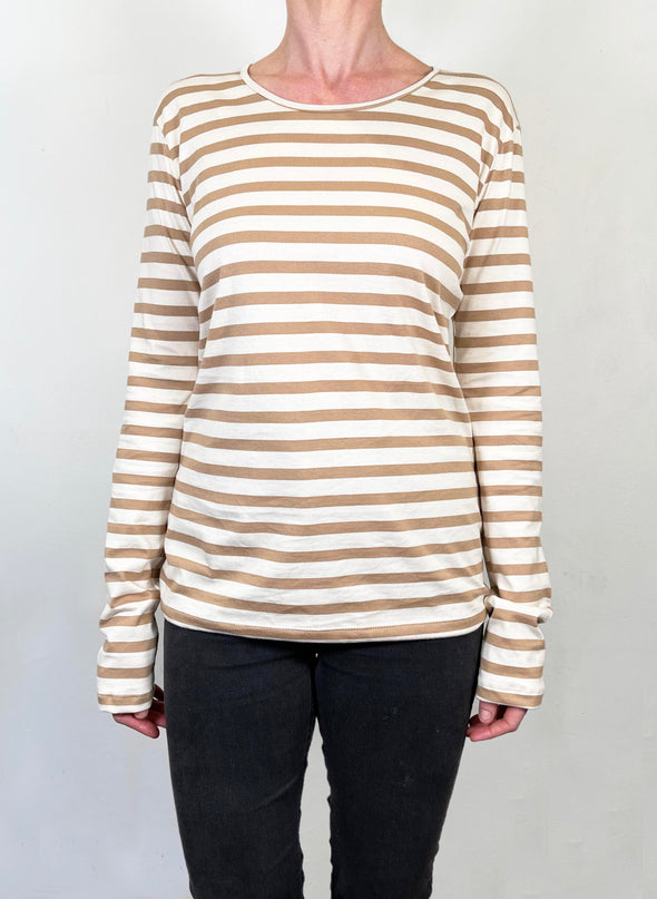 ORGANIC COTTON STRIPE TOP - Tluxe | Australian Made Sustainable Clothing