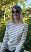 ORGANIC COTTON STRIPE TOP - Tluxe | Australian Made Sustainable Clothing