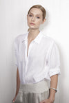 Organic Cotton Poplin Boyfriend Shirt - Tluxe | Australian Made Sustainable Clothing